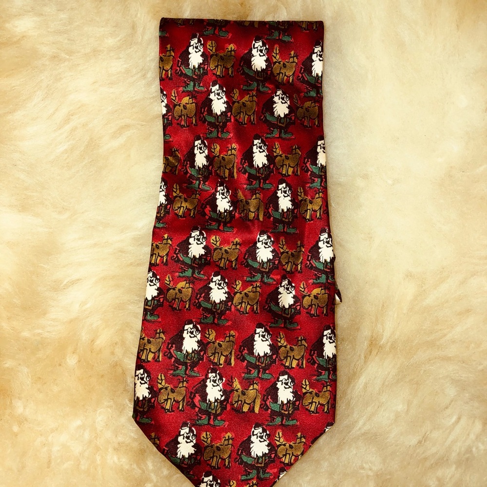 💜SALE 3/$15💜J GARCIA SILK NECKTIE- Collection 32 ‘Merry Christmas’